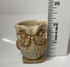 Genuine Georgia Marble Owl Figurine EUC picture