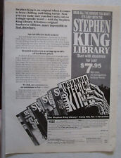 1994 STEPHEN KING Library Hardcover Book Collection Print Ad ~ Insomnia, It +++ picture