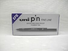 (Tracking No)12pcs 2021 UNI-BALL Pin Extra Fine Brush pen water&fade proof Black picture