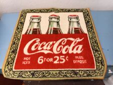 Vintage Coca-Cola Rug 25×25