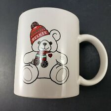 Belkie Bear Coffee Mug from Belks Department Store White Cup with Bear Figures picture