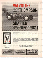 1961 Valvoline Motor Oil Vintage Magazine Ad   Auto Racing   Mickey Thompson picture