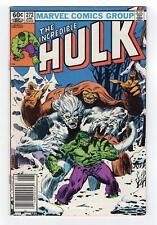 1982 INCREDIBLE HULK #272 1ST APPEARANCE OF WENDIGO 2ND ROCKET RACCOON NEWSSTAND picture