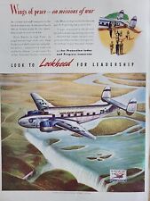 1941 Lockheed Aircraft Print Advertising Life Magazine WW2 Capetown Nairobi picture