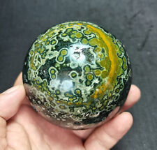 RARE 728 G 80MM Natural  Polished Ocean Jasper CRYSTAL SPHERE BALL DD198 picture
