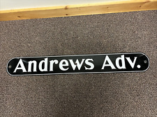 Vintage Andrews Adv. Porcelain Billboard Sign picture