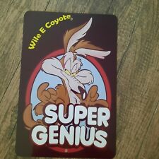Wile E Coyote Super Genius 8x12 Metal Wall Sign Looney Tunes picture