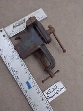 Vintage Miller Falls Clamp On Bench Table Vise Anvil Stationary Workbench Vice . picture