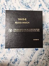 WAIS-R Wechsler Intelligence Scale Block Design Test for WAIS/WISC No Book picture