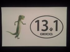 (1) Geico Gecko Sticker Lizard Running & (1) Half Marathon 13.1 Geico Sticker picture