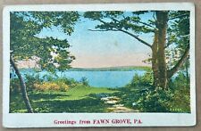Greetings From Fawn Grove Pennsylvania Vintage Postcard. PA picture