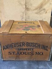 Vintage Centennial 1876-1976 Anheuser-Busch Budweiser Wood Crate St. Louis, MO picture
