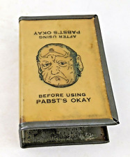 Antique PABST'S OKAY SPECIFIC STD Quack Medicine Advertising Matchbox Holder picture