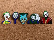 SET OF 5 Evolution Of The Joker Enamel Pin Set picture