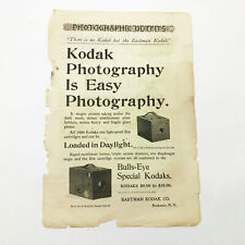 Vintage Late 1890's Advertising Scribner's Magazine Kodak & Buffalo Lithia Water picture