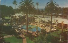 Hotel Miramar Santa Monica CA Turquoise Pool Trop Garden Aerial postcard G857 picture