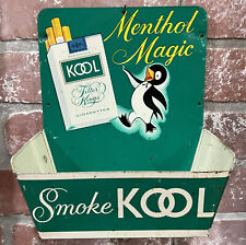 Vintage Menthol Magic KOOL CIGARETTES Penguin Logo Tin Litho Advertising picture