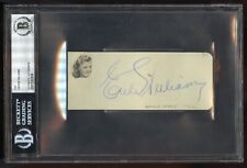 Esther Williams signed 2x5 cut autograph on 4-14-47 at Brown Derby BAS Slabbed picture