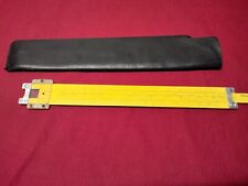 Vintage Pickett All Metal Slide Rule ~ MODEL N902-ES Simplex Trig + Leather Case picture