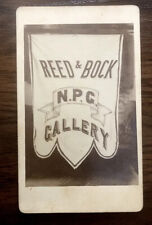 Rare CDV Photo Advertising Sign or Banner for NPG Gallery 1800s Photographer Ad picture