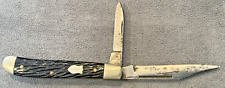Vintage Schrade Walden 272 Dogleg 2 blade Jack Knife --143.24 picture