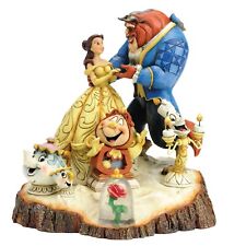 Enesco Disney Traditions Beauty And The Beast Carved By Heart Figurine 7.75