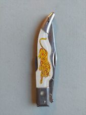 vintage leopard pocket knife made in japan Pocket Knife picture