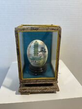 Vintage Oriental egg in Fabric Covered case long life picture