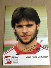 Jean-Pierre de Keyser, Germany 🇩🇪 Bayer 04 Leverkusen 1987/88 hand signed picture