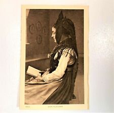 Vintage 30's France Folklore Postcard - Jeune Alsacienne - Braun & Cie picture