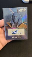 Topps Star Wars Evolution David Bowers Mas Ameda Autograph picture