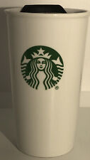 Starbucks Ceramic Travel Coffee Mug Tumbler 10 Oz Lid Mermaid Siren  picture
