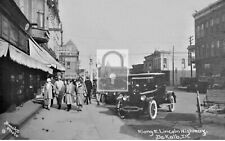 Street View Lincoln Highway DeKalb Illinois IL Reprint Postcard picture