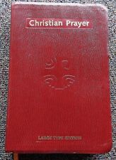 1985 Catholic Devotions Christian Prayer The Liturgy of Hours Book Large Type picture