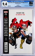 Generations Unworthy Thor Mighty Thor #1 CGC 9.4 (Oct 2017, Marvel) Coipel Cover picture