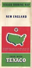 1937 TEXACO Road Map NEW ENGLAND Maine Massachusetts Connecticut New Hampshire picture
