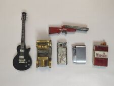 Vintage Miniature Electric Guitar , Car, Dragon Bentley Lighter LOT Cigarettes  picture