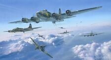 Schweinfurt the Second Mission by Robert Taylor art print signed by B-17 Pilots picture