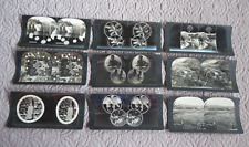 9 Antique Stereoview Cards KEYSTONE EYE COMFORT AND DEPTH PERCEPTION SERIES picture