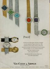 1967 Piaget Ultra Thin Women's Watch Gemstones Multi Color Vintage Print Ad picture