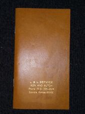 Pocket Calendar Appointments Book 1981 L & L Service Ron Butch Scandia KS B40 picture