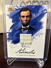 Pieces Of The Past 2023 Abraham Lincoln Hand Written Relic picture