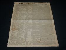 1825 SEPTEMBER 13 AMERICAN TRAVELLER NEWSPAPER - WILLIAMS - BROWNS - NP 4831 picture