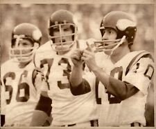 LD328 1974 Wire Photo FRAN TARKENTON FRANK GALLAGHER RON YARY VIKINGS - DOLPHINS picture