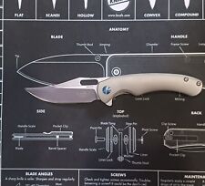 Oknife Splint Pocket Knife Linerlock Gray Titanium Folding S35VN Blade SPLINTTI picture