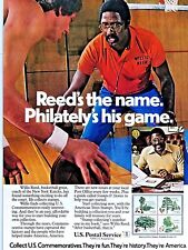 1979 Willis Reed New York Knicks Vintage U.S Postal Original Print Ad 8.5 x 11