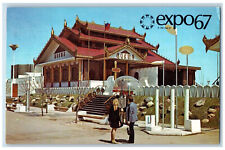 1967 Pavilion of Burma Expo67 Montreal Quebec Canada Vintage Postcard picture