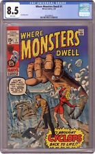 Where Monsters Dwell #1 CGC 8.5 1970 4034498020 picture