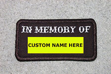Customized IN MEMORY OF Patch, Biker Vest Motorcycle Patch, Memorial picture