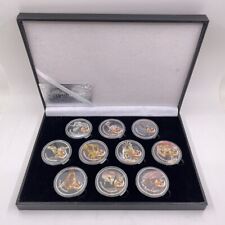 10 PCS Silver Color Coin Dinosaur Jurassic World Collectibles Challenge Coin Box picture